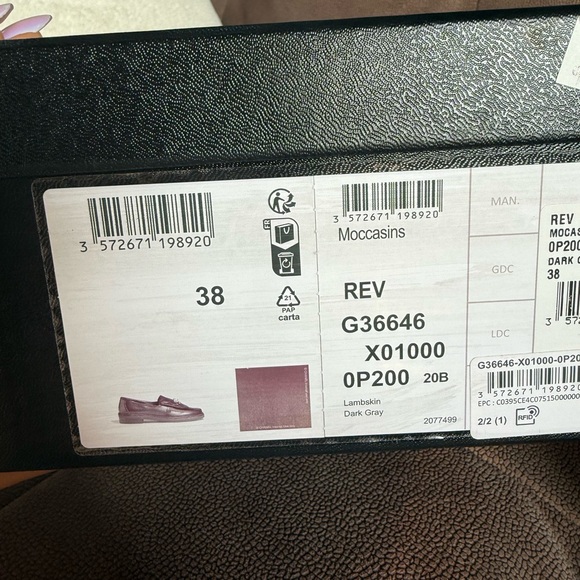 Brand New Chanel Moccasin Lambskin Loafers 38 - Picture 3 of 5